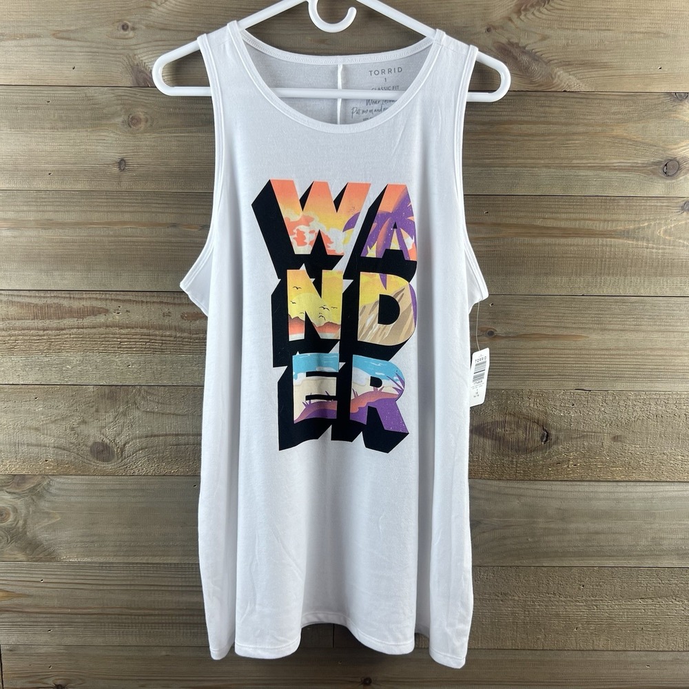 Torrid‎ Womens Tank Top Signature Jersey Everyday Classic Wander Sleeveless 1X